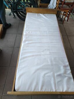Akcia drevená pevná posteľ s matracom 10€, piamoPO - 2