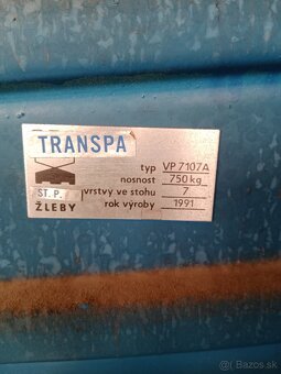 Predam použité kovové palety /MARS/ Transpa,Žleby,CZ+gitterb - 2