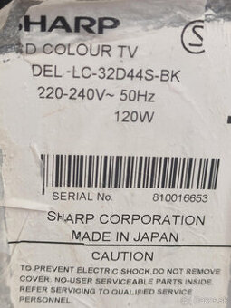 Televízor SHARP LC-32D44S-BK + Set-top box Emos EM180 HD - 2