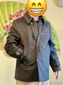Pansky vlneny kabat - L ako novy - 2