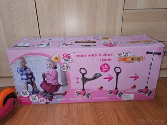 Micro mini 3v1 kolobežka - 2