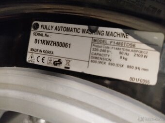 Práčka LG čierna na predaj - 2