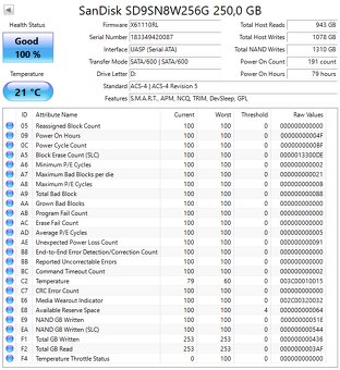 Predám externý SSD disk SanDisk 250GB - 2