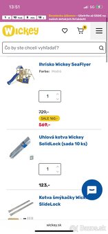 Detské ihrisko Wickey nové+kotvenie - 2