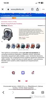 Recaro young profi plus vajicko s isofixom - 2