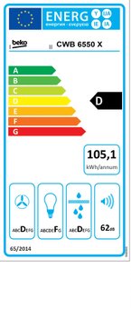 Digestor CWB 6550X ner. Beko - 2