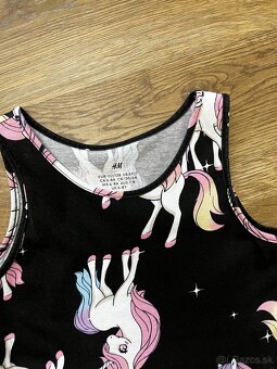 Šaty Unicorn H&M, veľkosť 122/128 - 2