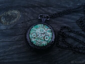 Stará motorka vreckové hodiny - 2