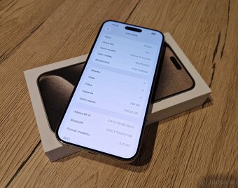 Apple iphone 15 pro max 256gb prírodný titan - 2