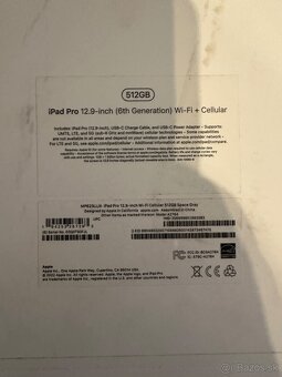 Ipad pro 12.9 6th generation wifi+cellular 512gb - 2