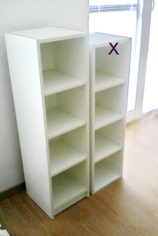 krinka biela  drevená 30x30x105 cm - 2