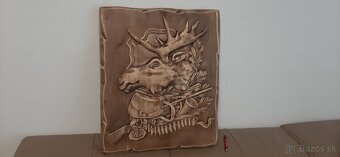 Drevený obraz Poľovnicke motivy 60×50cm,hr.4 cm. - 2