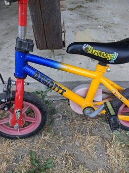 Detský bicykel Dinotti Jump s pomocnými kolieskami - 2