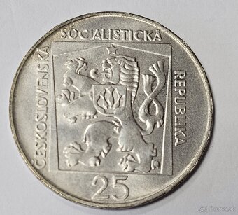 Ponúkam na predaj Ag mincu 1970 25Kčs SND v Blave UNC - 2