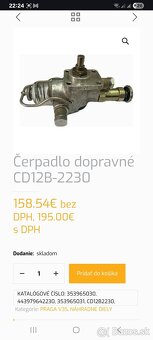 Čerpadlo dopravné CD12B-2230 PRAGA V3S - 2