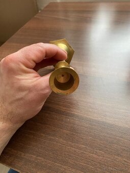 Mosadzny svietnik s perletou - 2