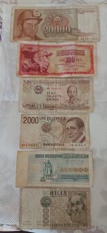 Staré bankovky. - 2