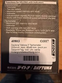 Tachometer Daytona - 2