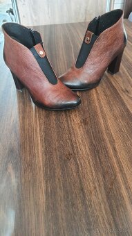 kožené kotníčky č.37 - 2