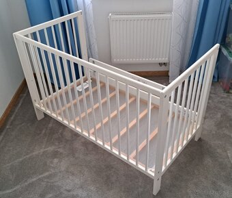 Detská postieľka IKEA GULLIVER+ matrac IKEA KRUMMELUR - 2