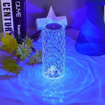 Luxusná Kryštálová Rose Diamond Lampa ✨ - 2