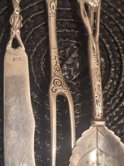 Strieborný dezertovy prìbor - 2