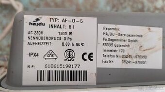 Predám ohrievač vody, 230V , 1500W - 2