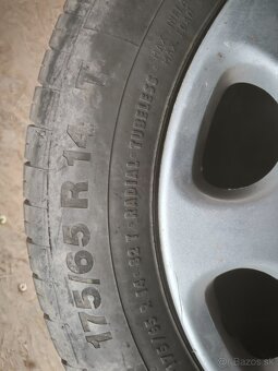 Predám letné pneumatiky 175/65 R14 Continental - 2