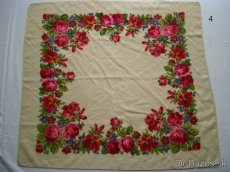 Ručník šatka,vyšívaná nástenka a obrus - 2