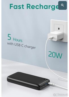 ADDTOP Powerbanka 26800mAh s vysokou kapacitou 22,5W. NOVÁ - 2