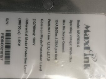 Prepeťová ochrana s POE na DIN, Gbit - 2