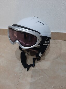 Dámska lyžiarska prilba s okuliarmi - 2