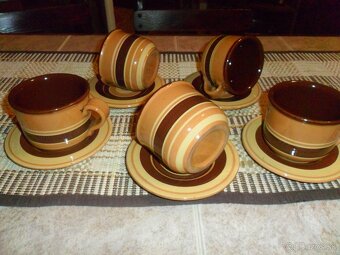 keramická kávová, čajová sada - 2