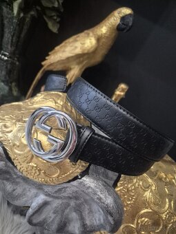 Gucci kožený opasok - 2