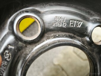 Plechové disky 6,5Jx16H2,puklice Opel - 2