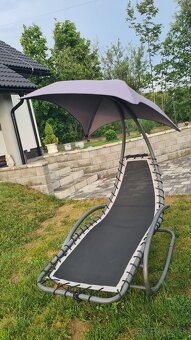 Predám 2 záhradné hojdacie kreslá ModernHome s baldachýnom - 2