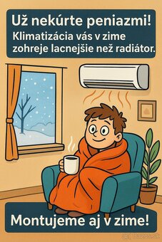 Klimatizácia – lacné kúrenie aj v zime Montáž aj servis ❄️ - 2
