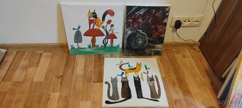 Ručné maľované obrazy na plátne - 2