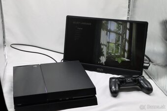 PS4 FAT CUH-1116A 500GB + ovládač + káble - 2