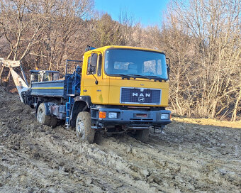 MAN 19,322 - 4x4 Trojstranný sklápač + hydraulická ruka - 2