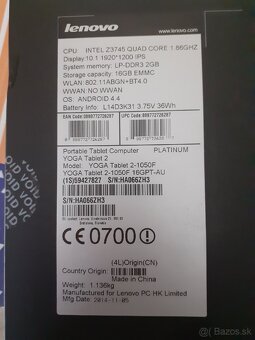 Tablet Lenovo YOGA 2 - 2