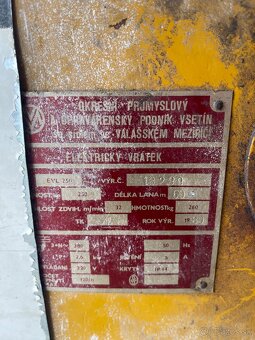 Predám elektrický stavebný navijak s ovládaním - 2