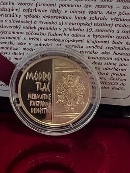 Zlata minca SR, 100 EUR, Modrotlač, rok 2024 - 2