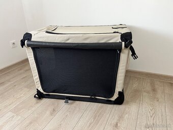Maelson skladacia prepravka čierno/béžová 82 cm - 2