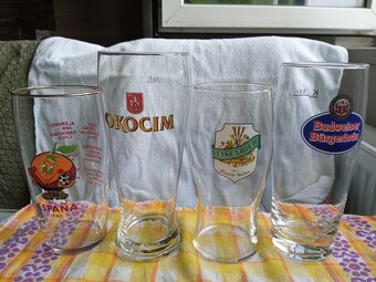 Predám pivné krígle a poháre - 57 ks - 2