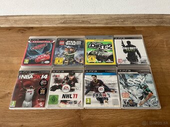 Predám PlayStation 3 Slim + 8 hier + 2x joystick - 2