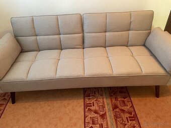 Rozkladacia sedačka THALIA - Šedá - 2