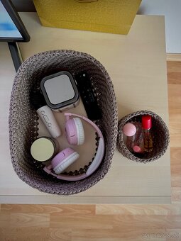 Ručne robené háčkované košíky s dreveným dnom - 2