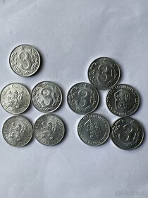 predám 3 halier 1953 a 3 halier 1963 ČSSR cena 4€ - 2