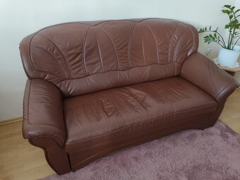 Rustikálna kožená sedačka - 2